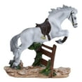 thumbnail image 3 of Horse Statue Resin Figurine Creative Ornament Gift Sturdy Material for Shelf Office Bedroom Decor, 3 of 9