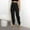 #250408A38 Black, variant on CaiJunJia Women's High Waist Cargo Jogger Pants Summer Slim Casual Tapered Pants with Pocket