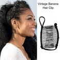 thumbnail image 6 of 5/4/3/2/1pcs Banana Hair Clips Vintage Clincher Comb Tool Stretchy Banana Hair Clips Or Thick, Thin, And Curly Hair Ponytail Hair Holder For Women Girls, 6 of 7