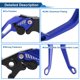 thumbnail image 4 of Palancas de freno y embrague cortas únicas para Yamaha YZF-R125 2014-2020, palanca de freno de manillar de motocicleta, aleación de aluminio, azul sólido, 1 par, 4 of 6