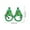Green, variant on YIKA Christmas Decoration Christmas Decoration Glasses Festival Party Dress Up Sparkling Santa Claus Eyeframe Christmas Photo Accessories
