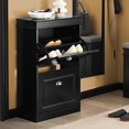 thumbnail image 5 of SoBuy FSR78-SCH,2 Drawers Shoe Cabinet Shoe Rack Shoe Storage Cupboard Organizer Unit,Black, 5 of 5