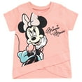 thumbnail image 3 of Disney Minnie Mouse Toddler Girls Crossover T-Shirt and Leggings Outfit Set Pink / White 2T, 3 of 5