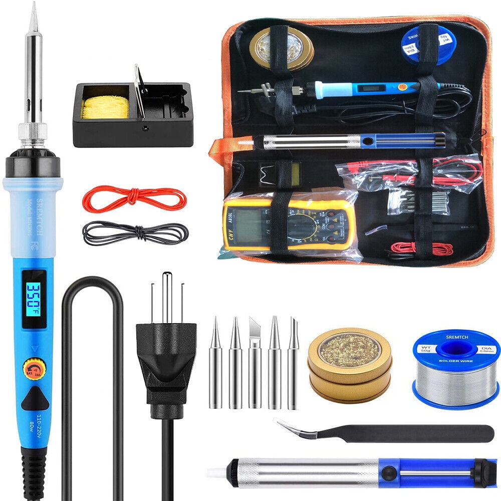 SREMTCH 80W Soldering Iron Gun Kit Adjustable Temperature Welding