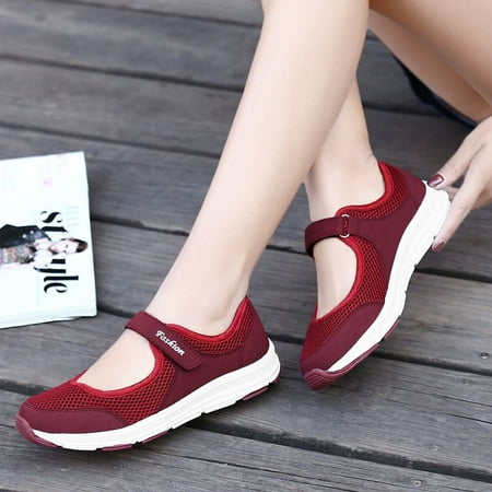 

Women Walking Sneakers Mesh Breathable Lightweight Non Slip Casual Work Shoes Sports Running Gym Shoes