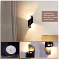 thumbnail image 2 of Aplique LED de pared para exterior de 10 W, IP66, resistente al agua, moderno aplique de pared de aluminio para exteriores, iluminación exterior para patio, jardín, terraza, cerca de la pared, patio,, 2 of 5