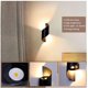 thumbnail image 2 of Aplique LED de pared para exterior de 10 W, IP66, resistente al agua, moderno aplique de pared de aluminio para exteriores, iluminación exterior para patio, jardín, terraza, cerca de la pared, patio,, 2 of 5