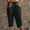 Black, variant on POROPL Womens Shorts Summer Fashion Elastic Waist Casual Shorts with Pockets