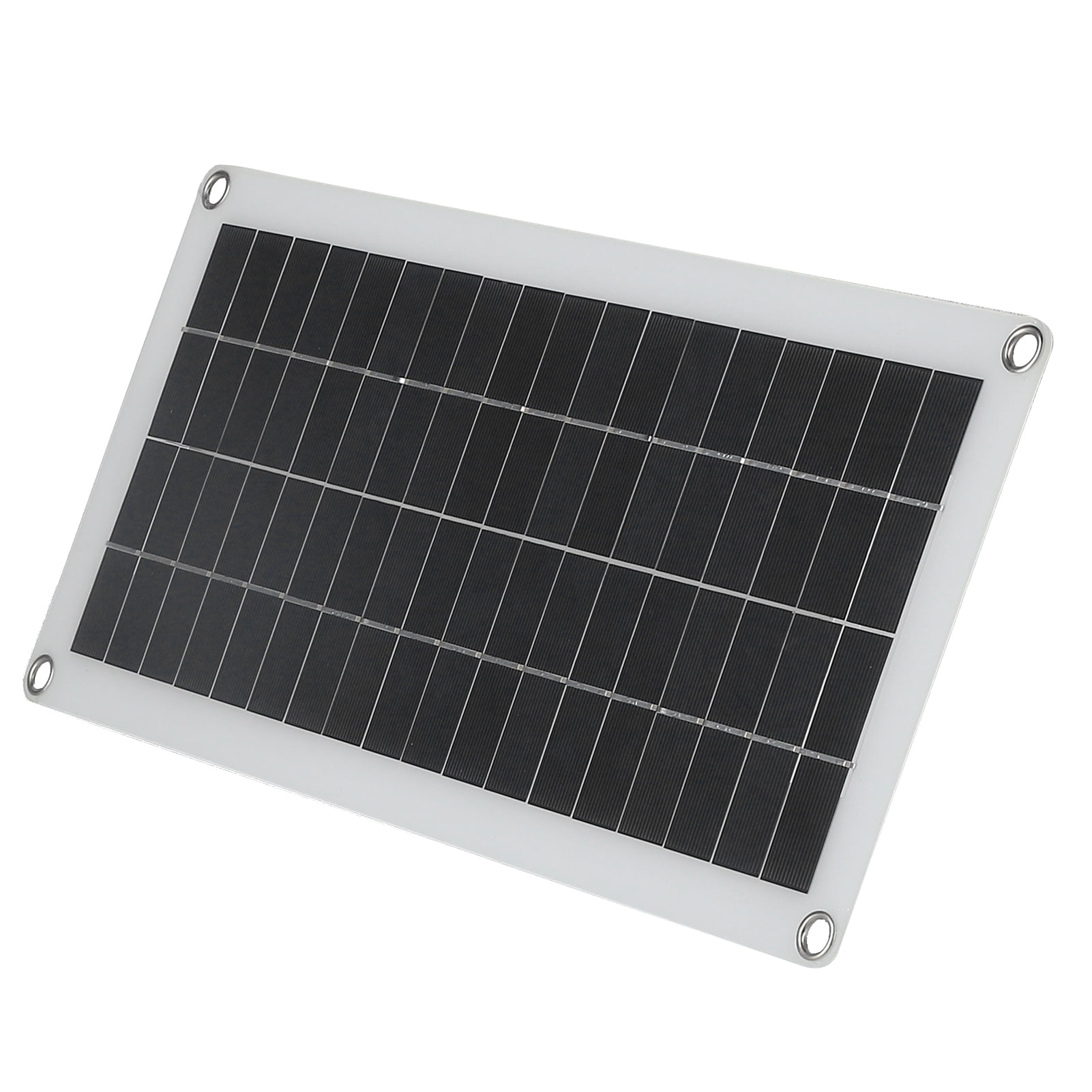 BIMZUC 20W 18V High-Efficiency Polycrystalline Silicon Solar Panel Charger (17.1 x 7.9 in / 43.5 x 20 cm) Waterproof Solar Cell Board for Car, Boat, and RV Mobile Charging Supplies
