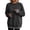 Dark Gray, variant on Women's Crewneck Sweatshirt Raglan Sleeve Chest V-Notch Sweatshirts Loose Fit Ribbed Cuffs Soft Long Sleeve Fall Casual Tops Blue,L