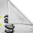 thumbnail image 3 of Ambesonne Dream Kitchen Curtains, Don't Quit Your Daydream Star, 55"x39", Yellow Black and White, 3 of 3