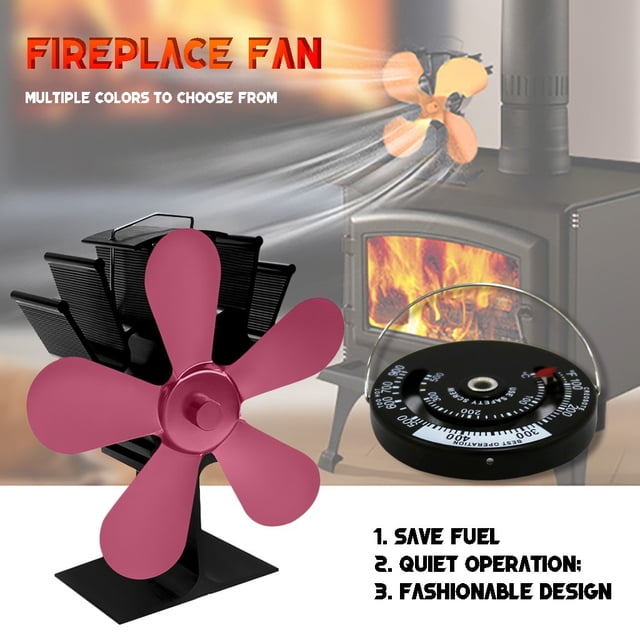 Daily Qaailabf Fireplace Fan For Wood Stove,5 Blades, Environmentally Friendly And Efficient