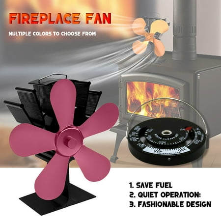 

Banghong Fireplace Fan For Wood Stove 5 Blades Environmentally Friendly And Efficient