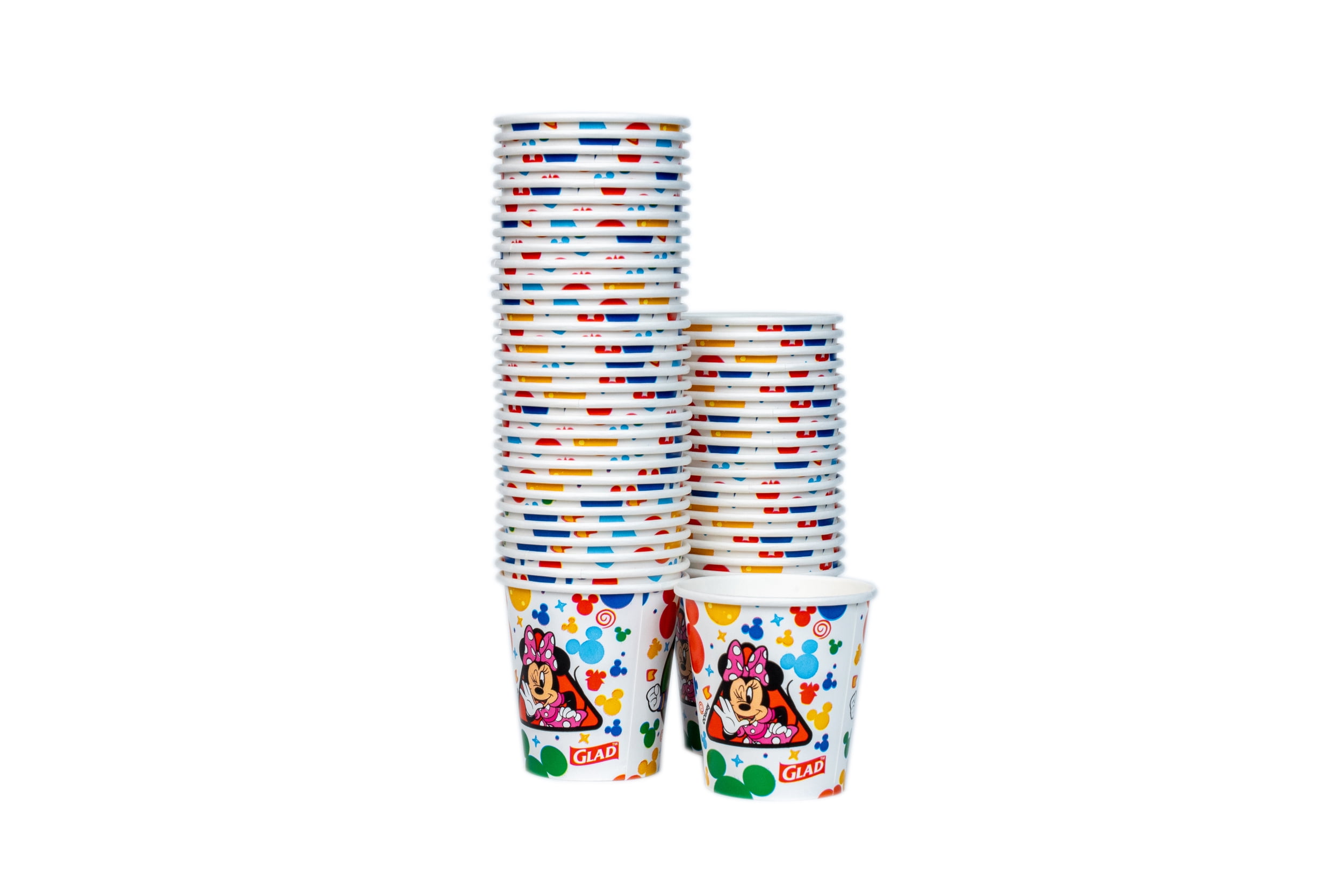 Glad For Kids Disney Mickey and Friends Mini Bath Cups, 3oz, 100 Count