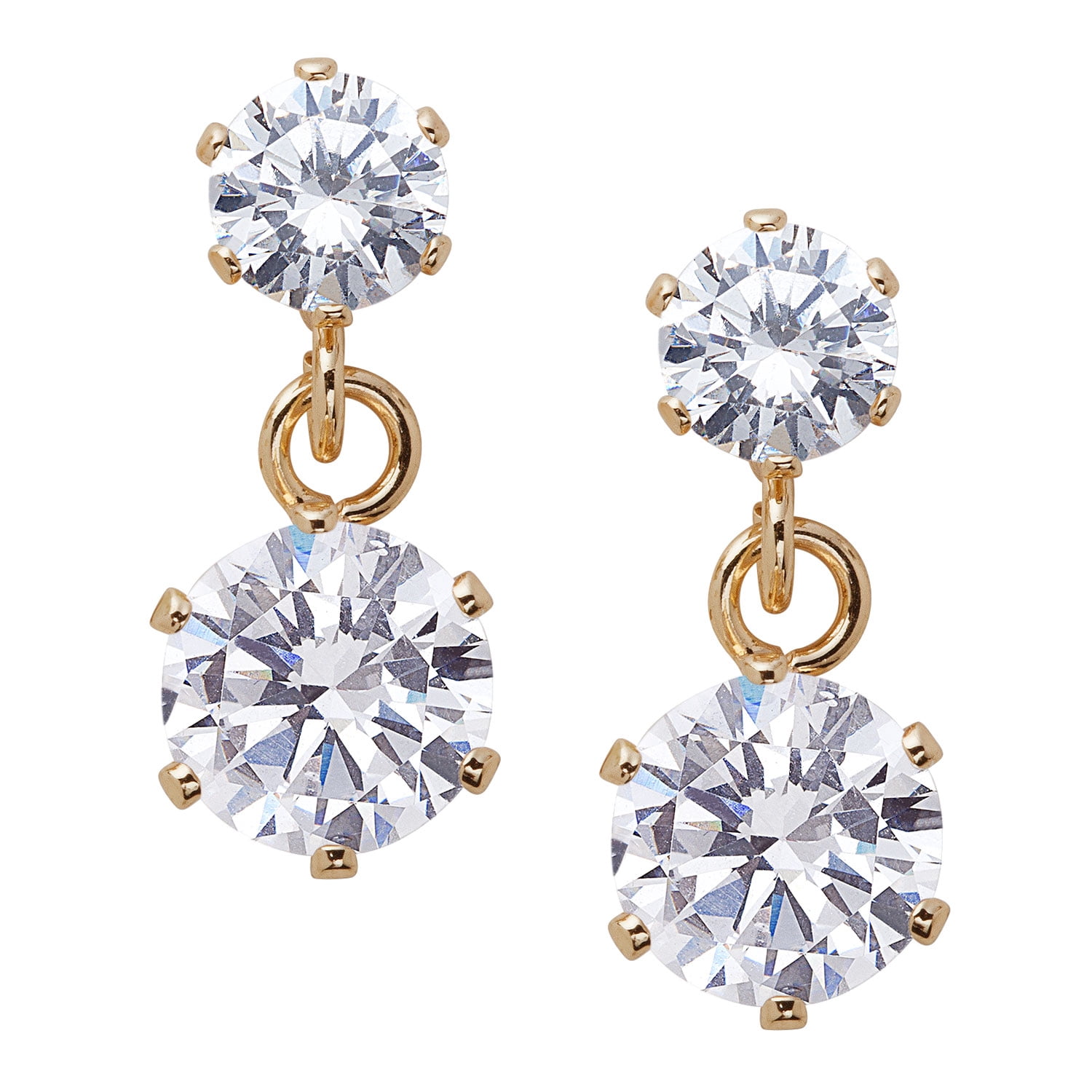 Cubic Zirconia 3 Pierced Earring Wardrobe Set