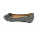 thumbnail image 4 of Victoria K Women's Glen Plaid Matching Bow With Rhinestone Ballerina Flats, 4 of 5
