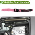 thumbnail image 2 of Mangos de agarre para barra de rodillo para Jeep Wrangler JL 2018-2024, soporte de mango de nylon rosa, 1 pieza, 2 of 6