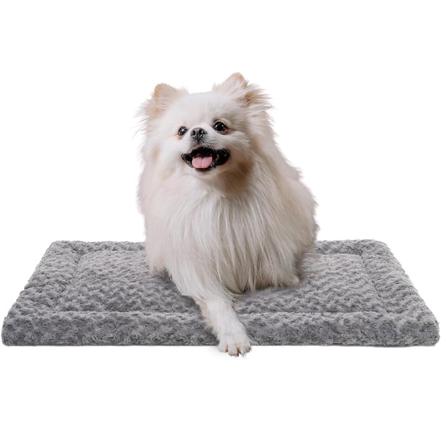 Cama para Perro Mediano MADELALU Gris Soft Wear Esponjosa y Acogedora Lavable 60x40cm