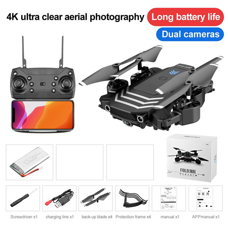 Details about   4k profession HD Wide Angle Camera 1080P WiFi fpv Drone Dual Camera  Height 