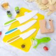 thumbnail image 2 of 7 Pieces Toddler Chopper Mini Chef Knife Suit Kid Knife Kitchen Knife Set Plastic Kids Cooking Knife Set, Kitchen Utensils And Gadgets, 2 of 5