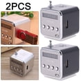 thumbnail image 1 of Minialtavoz pequeño con radio portátil TD-V26 (negro), 1 of 4