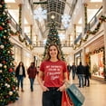 thumbnail image 4 of Womens My Favorite Color Is Christmas Lights T Shirt Funny Festive Holiday Party Tee Womens Graphic Tees, 4 of 9