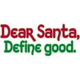 thumbnail image 3 of CafePress - DEAR SANTA, DEFINE GOOD - Men's Light Loose Fit Cotton Pajama Set, 3 of 7