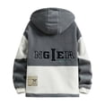 thumbnail image 3 of Lyrehush Mens Snow Coats Color Block Fleece Hoodie Full-Zip Winter Wear Soft Warm Jackets, 3 of 5