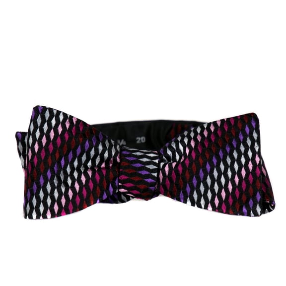BuyYourTies - Mens Aficionado Self Tie Bow Tie - Pink Purple