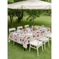 thumbnail image 4 of Outdoor Tablecloth with Umbrella Hole for Patio/Picnic/Party/Camping, Independence Day Waterproof Table Cloth Rectangle Table Cover Washable, 4th of July Red Blue Strip Love Burlap (52"x 70"), 4 of 8