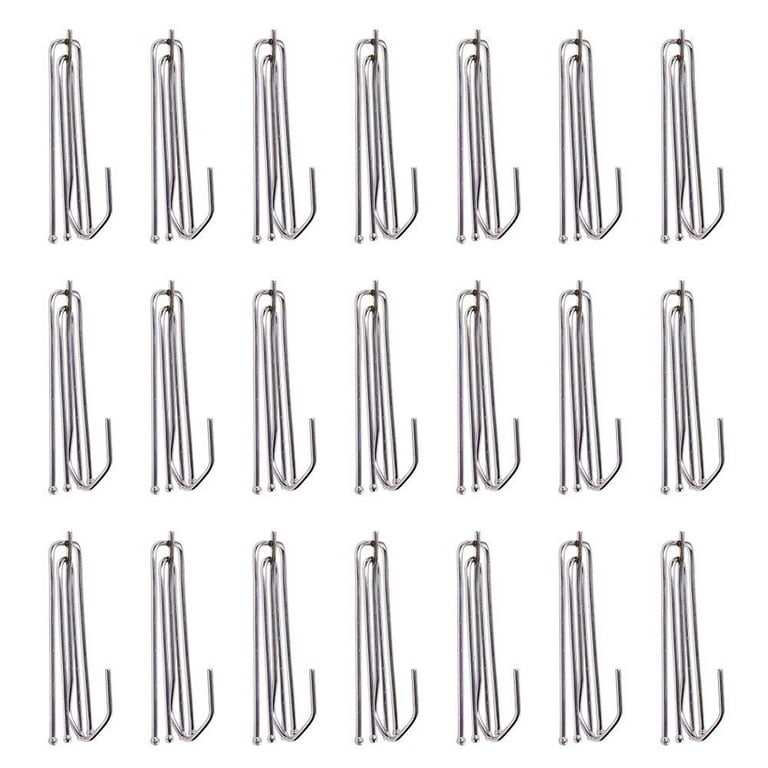  MOSECYOU 90 pcs Curtain Hooks for Drapes, Drapery Curtain Pleat  Hooks, 4 Prongs Pinch Metal Pleated Hook, Stainless Steel 4 End Hooks  Pleater(90) : Home & Kitchen