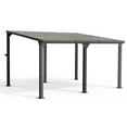 thumbnail image 2 of Gazebo Pergola d'Extérieur à Toit Rigide 10 Pi X 14 Pi avec Cadre en Aluminium et Toit en Pente pour Jardin, Terrasse, 2 of 7