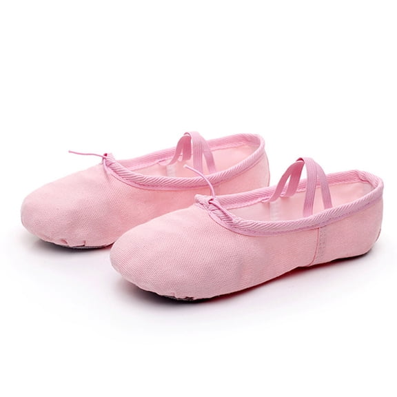 ETEREAUTY 1Pair Pink Soft Sole Yoga Shoes with Anti Slip Feature for Various Dance Styles