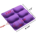 thumbnail image 2 of 2Pcs Oval Silicone Soap Molds, Classic Oval Shaped Molds for Chocolate Jelly Candy Making, 2 of 5