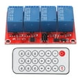 thumbnail image 2 of Módulo de relé receptor de 4 canales, conjunto de interruptor de control del receptor del transceptor remoto infrarrojo de 4 canales, 5 V, 2 of 12