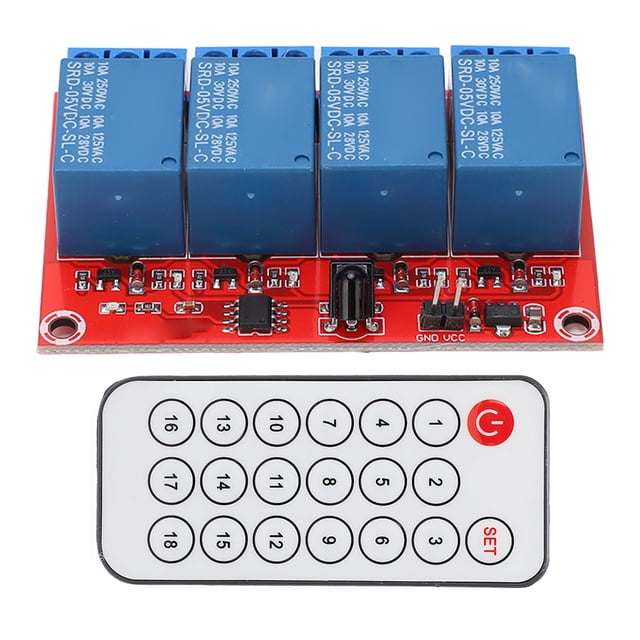 Módulo de relé receptor Ticfox con interruptor de Control de 4 canales