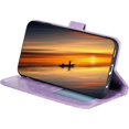 thumbnail image 5 of Wallet Case for Samsung Galaxy A13 4G (Not 5G), Classic Lace Flower Pattern Shockproof PU Leather Magnetic Buckle Case with Cash Card Slots Cover for Samsung Galaxy A13 4G LSH Purple, 5 of 9
