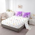 thumbnail image 5 of Homewish Purple Marble Bedding Comforter Set 7-Piece for Female Men Adults,Gradient Marbling Watercolor King Bedding Sets,Ombre Stone Pattern Ultra Soft Bed Sheets,Luxury Bedroom Decor,Reversible, 5 of 8