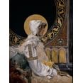 thumbnail image 2 of Sorolla, Joaquin 12x14 Gold Ornate Wood Framed with Double Matting Museum Art Print Titled - In Prayer, 2 of 4