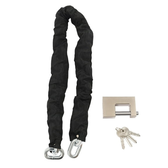 Heavy Duty 3Ft Bicycle Chain Lock Security 3/8" Bike Chain Security Lock w/ Keys