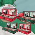 thumbnail image 4 of HLONK Christmas Decor Christmas Storage Rack Spacious Under Bed Holiday Wrapping Paper Container Good For Gift Wrapping Ribbons Bows Wrapping Supplies Etc, 4 of 4