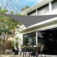 thumbnail image 5 of Rectangular Shade Sail, Resistant and Breathable for Garden Terrace Camping Pool Party, Anti UV, with Rope (3x3x3m, Light Grey), 5 of 5