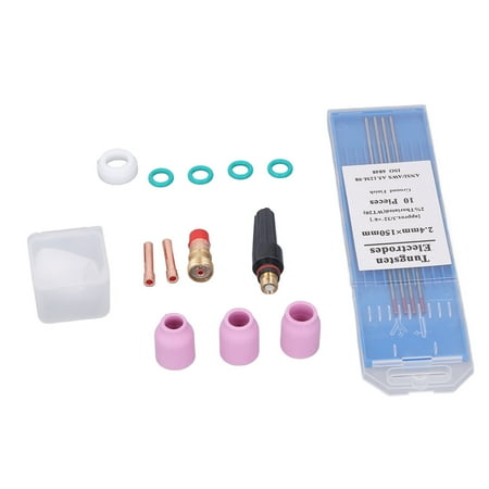 TIG Torch Accessories, Welding Gas Lens Nozzle Electrode Set With ...