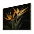 thumbnail image 2 of Designart "Flowers Amidst the Birds of Paradise I" Floral Print on Natural Pine Wood, 2 of 5