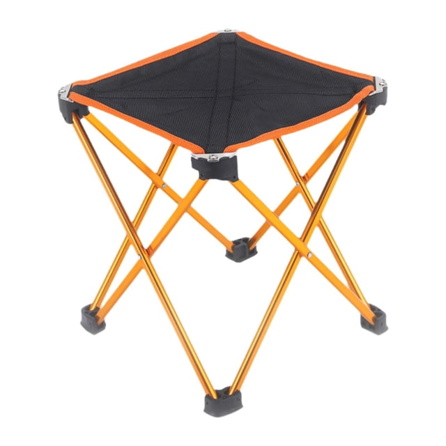 Taburete plegable para acampar, asiento portátil, fácil de instalar, ligero, para pescar, con bolsa de almacenamiento para acampar, jardín y playa.