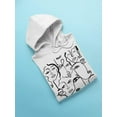 thumbnail image 3 of Line Faces Hoodie Men -Image by Shutterstock, Male XX-Large, 3 of 4