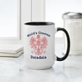 thumbnail image 4 of CafePress - World's Greatest Dziadzia Red Eagle Large Mug - 15 oz Ceramic Large White Novelty Mug, 4 of 4