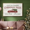thumbnail image 6 of Christmas Farm Sign II - Framed Gallery Wrapped Holiday Canvas - 27 x 41 - Gold Frame, 6 of 8