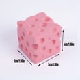 thumbnail image 3 of Squishy Cheese Block, Realistic Slow Rising Food Fidget for Stress Relief and Anxiety Relaxation, Portable Christmas Gift for Adults, 3 of 6