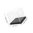 thumbnail image 2 of FUTUREORYY 1Set White Baseball Display Case Tabletop Transparent Holder for Household Collection and Storage, 2 of 8